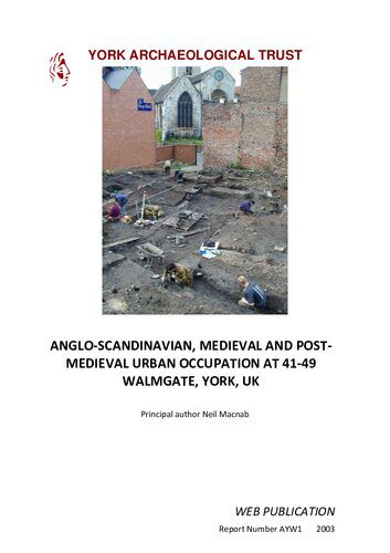 خرید و دانلود نسخه کامل کتاب Anglo-Scandinavian, Medieval and Post-Medieval Urban Occupation at 41–49 Walmgate, York, UK_68c47d4570a1a.jpeg خرید و دانلود نسخه کامل کتاب Anglo-Scandinavian, Medieval and Post-Medieval Urban Occupation at 41–49 Walmgate, York, UK