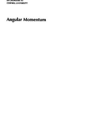 خرید و دانلود نسخه کامل کتاب Angular Momentum: Understanding Spatial Aspects in Chemistry and Physics