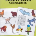 خرید و دانلود نسخه کامل کتاب Animal Word Puzzles Coloring Book (Colouring Books)