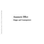 خرید و دانلود نسخه کامل کتاب Anomeric Effect. Origin and Consequences