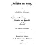 خرید و دانلود نسخه کامل کتاب Ansichten der Natur mit wissenschaftlichen Erläuterungen