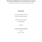 خرید و دانلود نسخه کامل کتاب Antecedents of individual research performance of surgeons. An empirical analysis of surgeons in US and German Academic Medical Centers