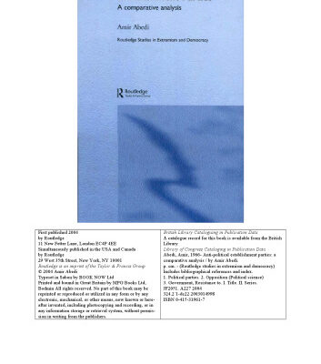 خرید و دانلود نسخه کامل کتاب Anti-Political Establishment Parties: A Comparative Analysis (Extremism and Democracy)