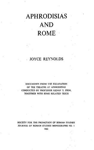 خرید و دانلود نسخه کامل کتاب Aphrodisias and Rome: Documents from the excavation of the theatre at Aphrodisias conducted by Professor Kenan T. Erim together with some related texts_68c4edf859ebe.jpeg خرید و دانلود نسخه کامل کتاب Aphrodisias and Rome: Documents from the excavation of the theatre at Aphrodisias conducted by Professor Kenan T. Erim together with some related texts