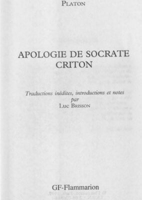 خرید و دانلود نسخه کامل کتاب Apologie de Socrate – Criton