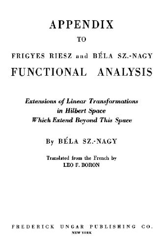 خرید و دانلود نسخه کامل کتاب Appendix to Frigyes Riesz and Bela Sz. -Nagy Functional Analysis…_68b559b078cae.jpeg خرید و دانلود نسخه کامل کتاب Appendix to Frigyes Riesz and Bela Sz. -Nagy Functional Analysis…