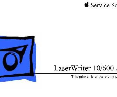 خرید و دانلود نسخه کامل کتاب Apple LaserWriter 10 600 A-3 Plus Service Source