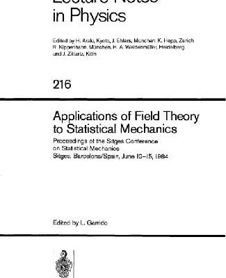 خرید و دانلود نسخه کامل کتاب Applications of Field Theory to Statistical Mechanics