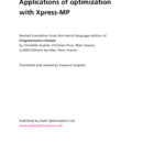 خرید و دانلود نسخه کامل کتاب Applications of Optimization with XpressMP