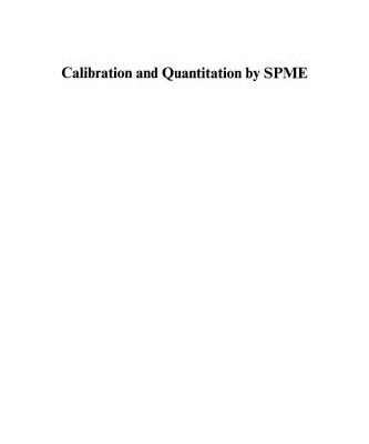 خرید و دانلود نسخه کامل کتاب Applications of solid phase microextraction