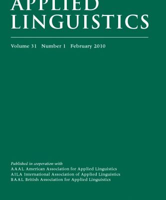 خرید و دانلود نسخه کامل کتاب Applied Linguistics, Volume 31, issue 1, 2010