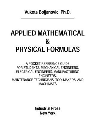 خرید و دانلود نسخه کامل کتاب Applied Mathematical and Physical Formulas Pocket Reference