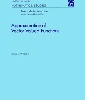 خرید و دانلود نسخه کامل کتاب Approximation of Vector Valued Functions