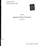 خرید و دانلود نسخه کامل کتاب Appunti di Fisica Generale I