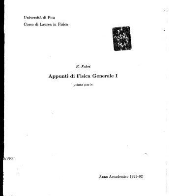 خرید و دانلود نسخه کامل کتاب Appunti di Fisica Generale I