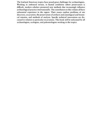 خرید و دانلود نسخه کامل کتاب Archaeology in the Lowland American Tropics: Current Analytical Methods and Applications
