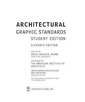 خرید و دانلود نسخه کامل کتاب Architectural Graphic Standards, 11th edition