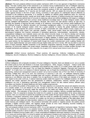 خرید و دانلود نسخه کامل کتاب Artificial Immune Mechanism (AIM) based on Intelligent Analytics