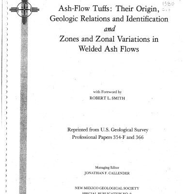 خرید و دانلود نسخه کامل کتاب Ash-Flow Tuffs: Their Origin, Geologic Relations and Identification and Zones and Zonal Variations in Welded Ash Flows