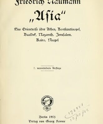 خرید و دانلود نسخه کامل کتاب “Asia” : Eine Orientreise über Athen, Kostantinopel, Baalbek, Nazareth, Jerusalem, Kairo, Neapel