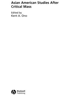 خرید و دانلود نسخه کامل کتاب Asian American Studies After Critical Mass