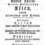 خرید و دانلود نسخه کامل کتاب Asien, nämlich Hindostan und Dekan. Vorläufig Versuch einer ausführlichen Litteratur der Geschichte und Erdbeschreibung von Ost-Indien und von Asien überhaupt