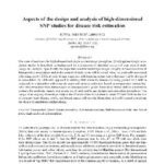 خرید و دانلود نسخه کامل کتاب Aspects of the design and analysis of high-dimensional SNP studies for disease risk estimation