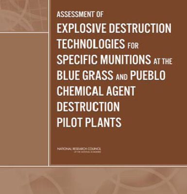 خرید و دانلود نسخه کامل کتاب Assessment of Explosive Destruction Technologies for Specific Munitions at the Blue Grass and Pueblo Chemical Agent Destruction Pilot Plants