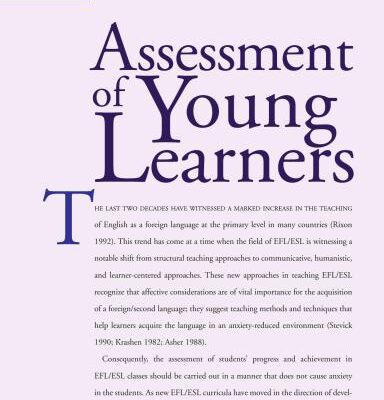 خرید و دانلود نسخه کامل کتاب Assessment of young learners