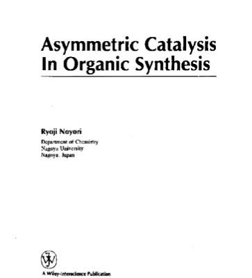 خرید و دانلود نسخه کامل کتاب Assymetryc catalisys in organic chemistry