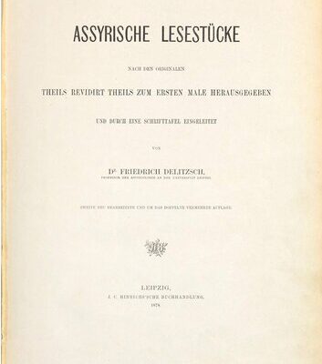 خرید و دانلود نسخه کامل کتاب Assyrische Lesestücke nach den Originalen teils revidiert teils zum ersten Mal herausgegeben