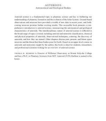 خرید و دانلود نسخه کامل کتاب Asteroids: Astronomical and Geological Bodies