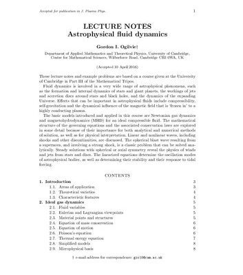 خرید و دانلود نسخه کامل کتاب Astrophysical Fluid Dynamics