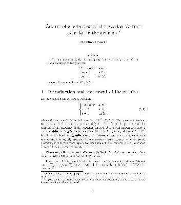 خرید و دانلود نسخه کامل کتاب Asymptotic behaviour of the Kazdan-Warner solution in the annulus