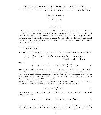 خرید و دانلود نسخه کامل کتاب Asymptotic evolution for the semiclassical nonlinear Schrodinger equation in presence of electric and magnetic fields