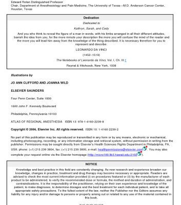 خرید و دانلود نسخه کامل کتاب Atlas of Regional Anesthesia