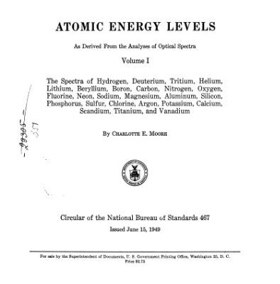 خرید و دانلود نسخه کامل کتاب Atomic Energy Levels