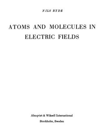 خرید و دانلود نسخه کامل کتاب Atoms and Molecules in Electric Fields