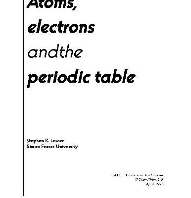 خرید و دانلود نسخه کامل کتاب Atoms, Electrons and the Periodic Table (1997)(en)(36s)