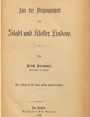 خرید و دانلود نسخه کامل کتاب Aus der Vergangenheit von Stadt und Kloster Lindow