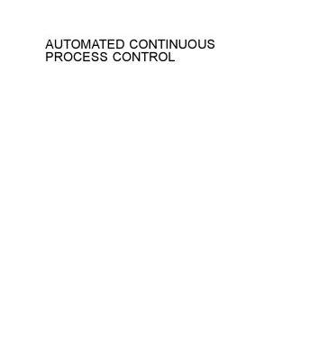 خرید و دانلود نسخه کامل کتاب Automated Continuous Process Control
