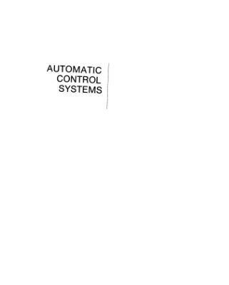 خرید و دانلود نسخه کامل کتاب Automatic Control Systems