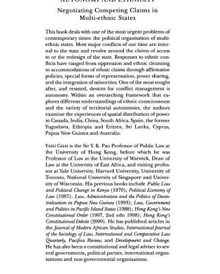 خرید و دانلود نسخه کامل کتاب Autonomy and Ethnicity: Negotiating Competing Claims in Multi-Ethnic States