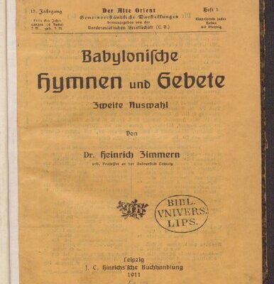 خرید و دانلود نسخه کامل کتاب Babylonische Hymnen und Gebete. Zweite Auswahl