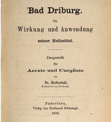 خرید و دانلود نسخه کامل کتاب Bad Driburg. Die Wirkung und Anwendung seiner Heilmittel