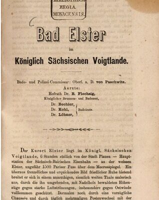 خرید و دانلود نسخه کامل کتاب Bad Elster im Königlich Sächsischen Voigtlande [Vogtland]