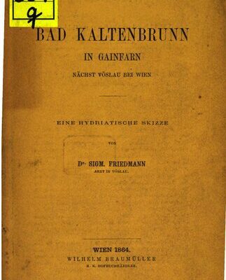 خرید و دانلود نسخه کامل کتاب Bad Kaltenbrunn in Gainfarn nächst Vöslau bei Wien
