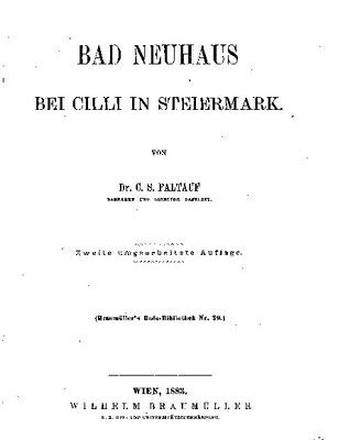 خرید و دانلود نسخه کامل کتاب Bad Neuhaus bei Cilli in Steiermark