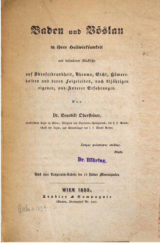 خرید و دانلود نسخه کامل کتاب Baden und Vöslau in ihrer Heilwirksamkeit mit besonderer Rücksicht auf Skrofelkrankheit, Rheuma, Gicht, Hämorrhoiden und deren Folgeleiden_68c10b561e178.jpeg خرید و دانلود نسخه کامل کتاب Baden und Vöslau in ihrer Heilwirksamkeit mit besonderer Rücksicht auf Skrofelkrankheit, Rheuma, Gicht, Hämorrhoiden und deren Folgeleiden