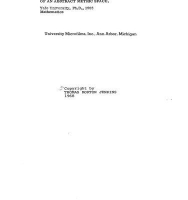 خرید و دانلود نسخه کامل کتاب Banach spaces of Lipschitz functions of an abstract metric space [PhD thesis]